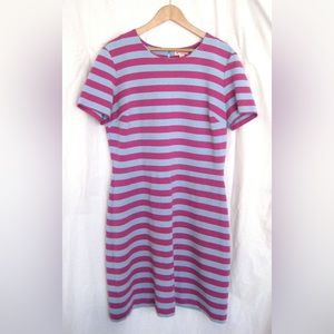 Brooks Brother Red Fleece Pink and Blue Sheath Dress